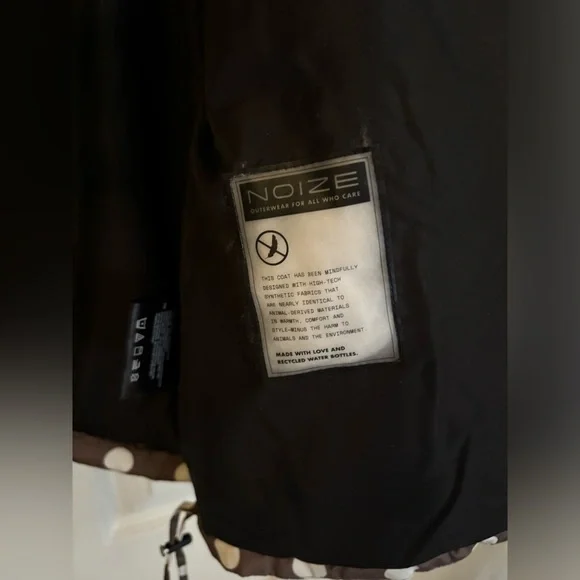 Noize Faika Polka Dot Oversized Short Length Puffer Coat Jacket - Picture 11 of 11